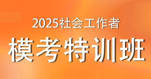 2025年初级社工《工作实务》模考特训班-VIP（孙江涛）